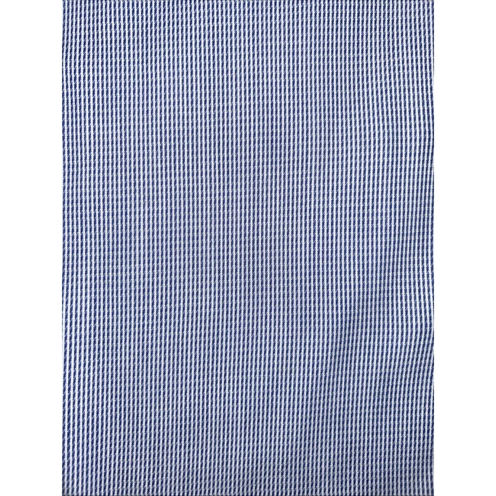 Van Heusen 16 16.5 32/33 Blue Weave Broadcloth Long Sleeve Shirt